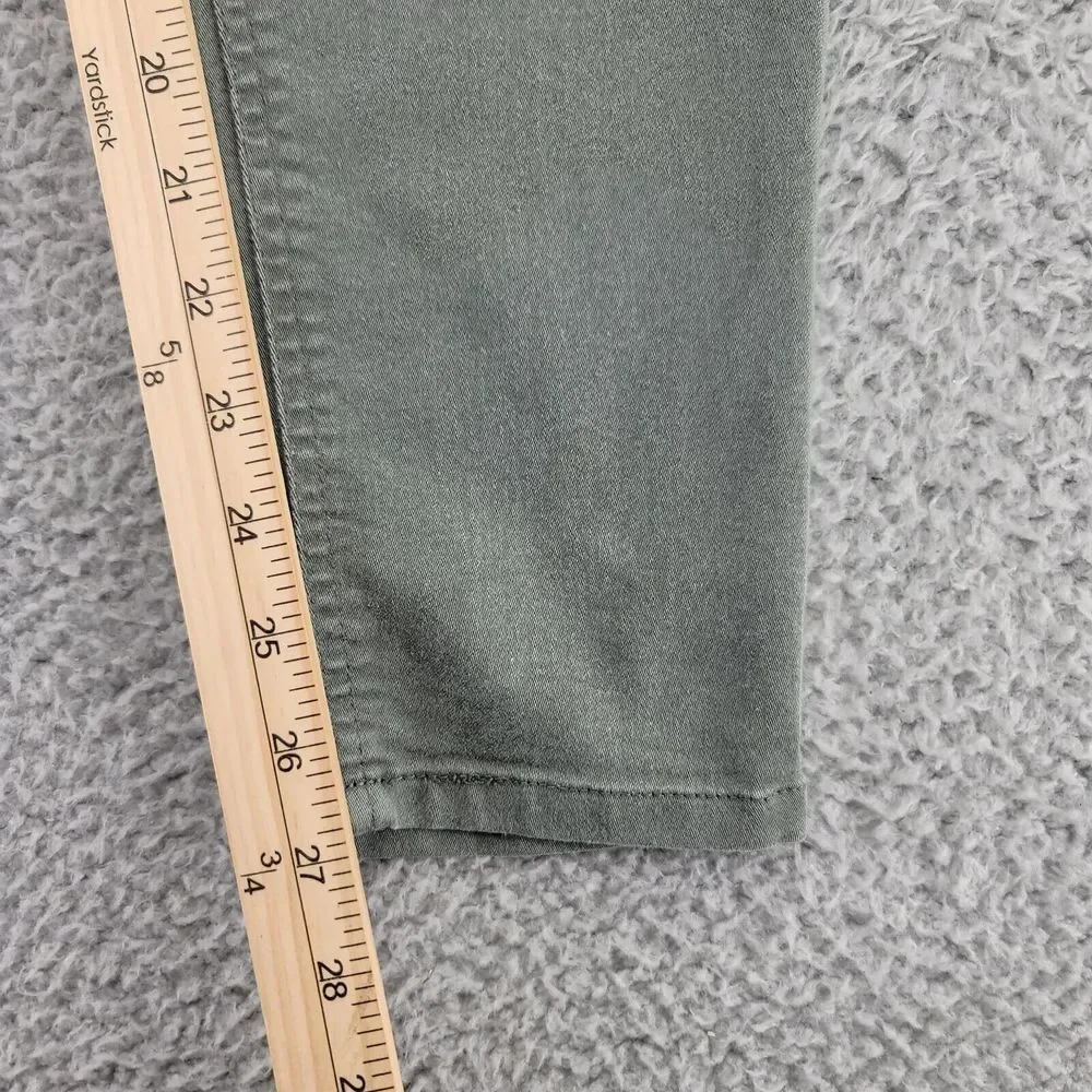 Democracy Jeans Womens 12 Green Denim Skinny Ab Solution Dark Wash Mid Rise - Picture 8 of 10
